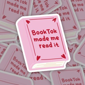 Booktok m'a fait lire Sticker | Stickers amoureux des livres | Sticker Kindle | Autocollants pour lecteurs