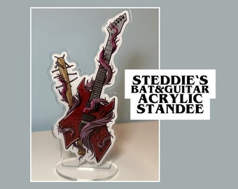 Steddie’s Bat And Guitar Acrylic Standee