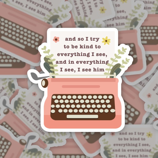 ALL Quote Vinyl Sticker | Water Resistant, Repositionable