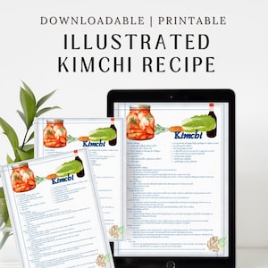 Peppen Sie Ihre Küche auf mit unserem wunderschön illustrierten Kimchi-Rezept!