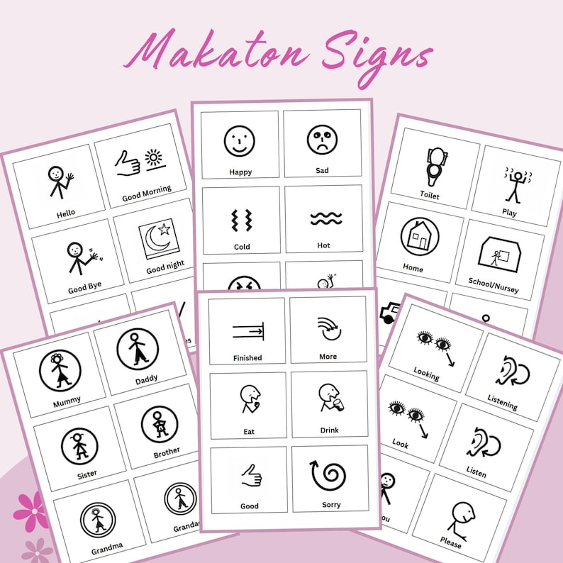 Makaton Communication Cards Digital Download Now Next Cards 