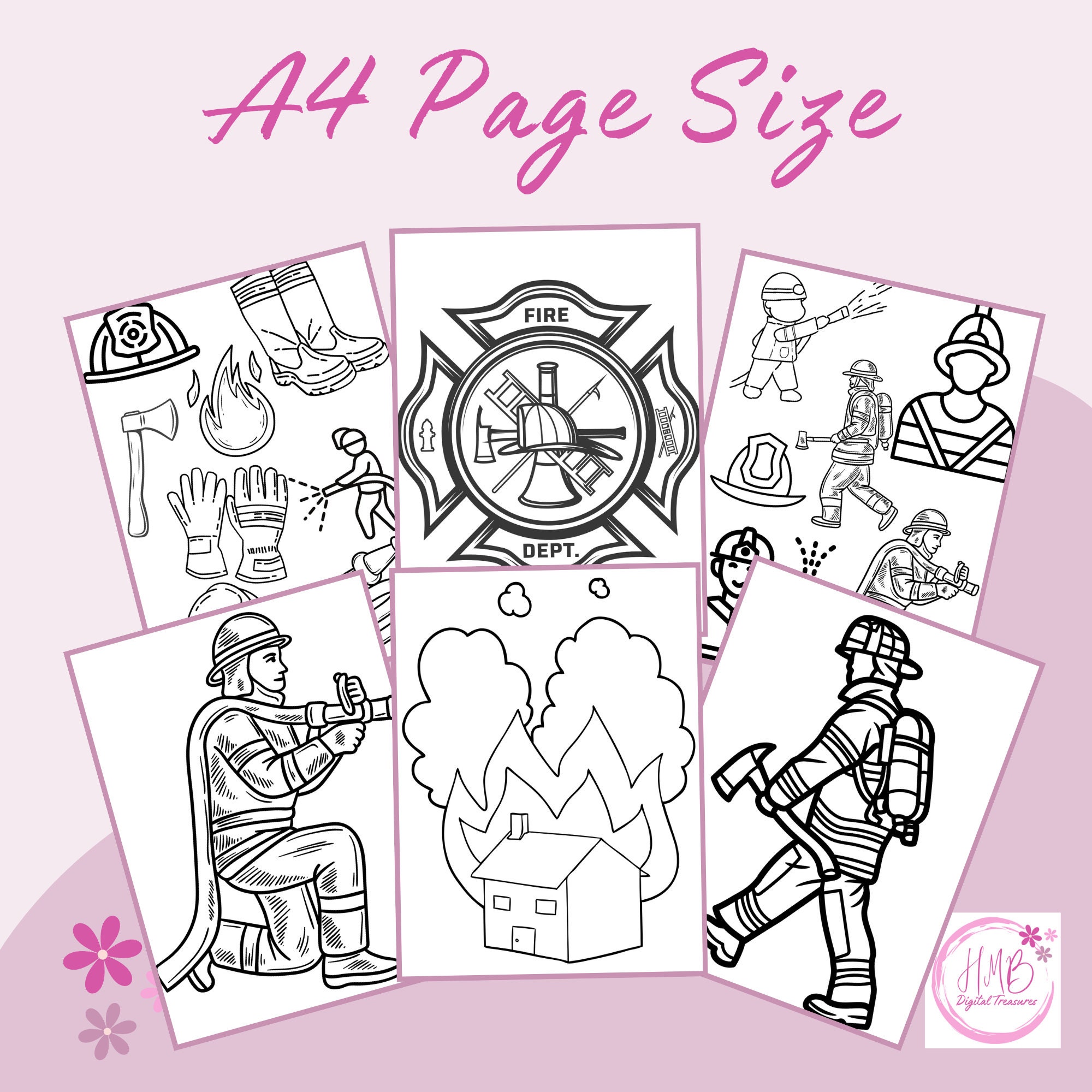 Children's Colouring Pages | 12 Fire Station Designs to Colour in ...