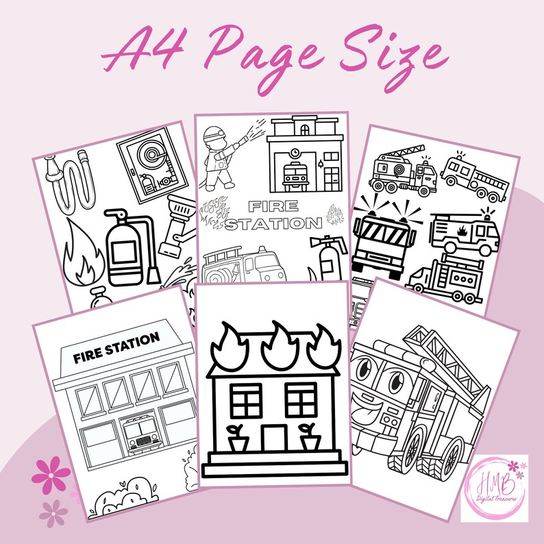 Children's Colouring Pages | 12 Fire Station Designs to Colour in ...