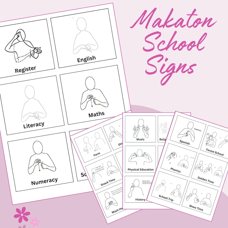 Makaton Printable Cards - Etsy UK