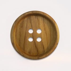 Oak Button Tray | Rustic Wood Key Holder & Entryway Organizer