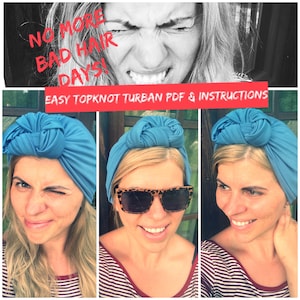 Turban pattern | easy beginner turban sewing tutorial | instant download + instructions