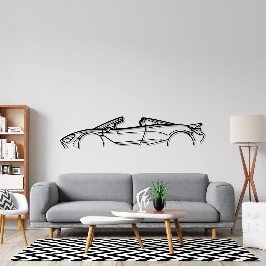 Car Lover Gift Ideas NSX Metal Wall Art - Minimalist Car