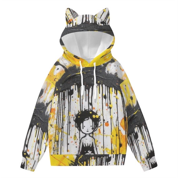 Cat ear hoodie plus size hotsell