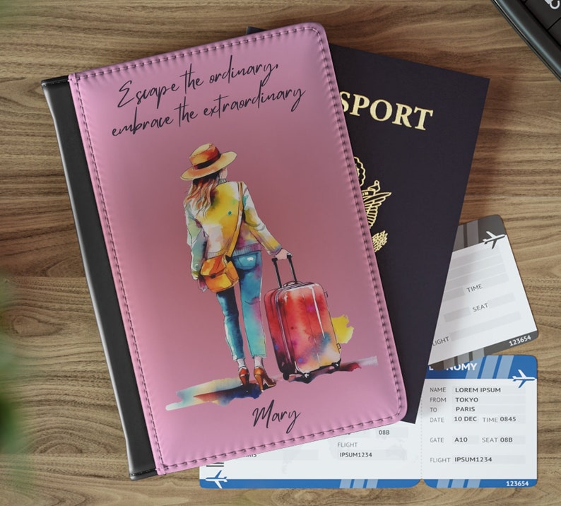 Passport Cover Personalized, Custom Passport Holder for Women, RFID