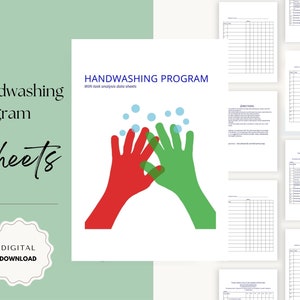 Handwashing Program with Task Analysis, Autism Educational Templates, Digital Personal Hygiene Strategies for Kids, Special Education Guide