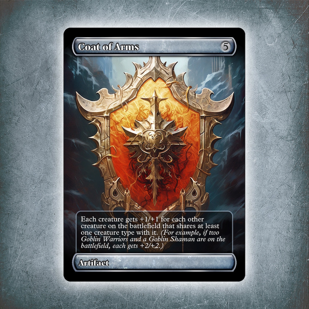 Coat of Arms Full Art alternative Custom Art / No Foil Edh MTG Proxy Etsy
