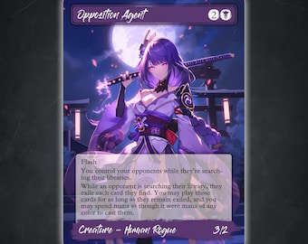 Opposition Agent #1 [Alternative custom art / No foil] >JAPAN< Manga / Anime Edh MTG Proxy