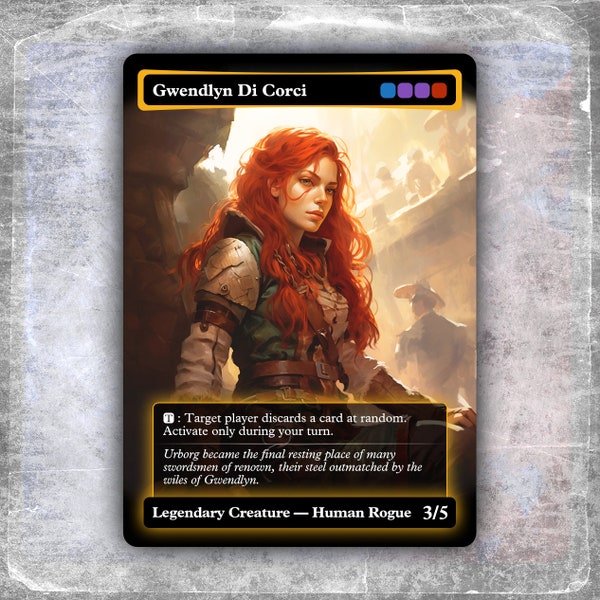 Gwendlyn Di Corci #2 [Arte personalizzata alternativa / Senza pellicola] >HYPERION< Edh MTG Proxy