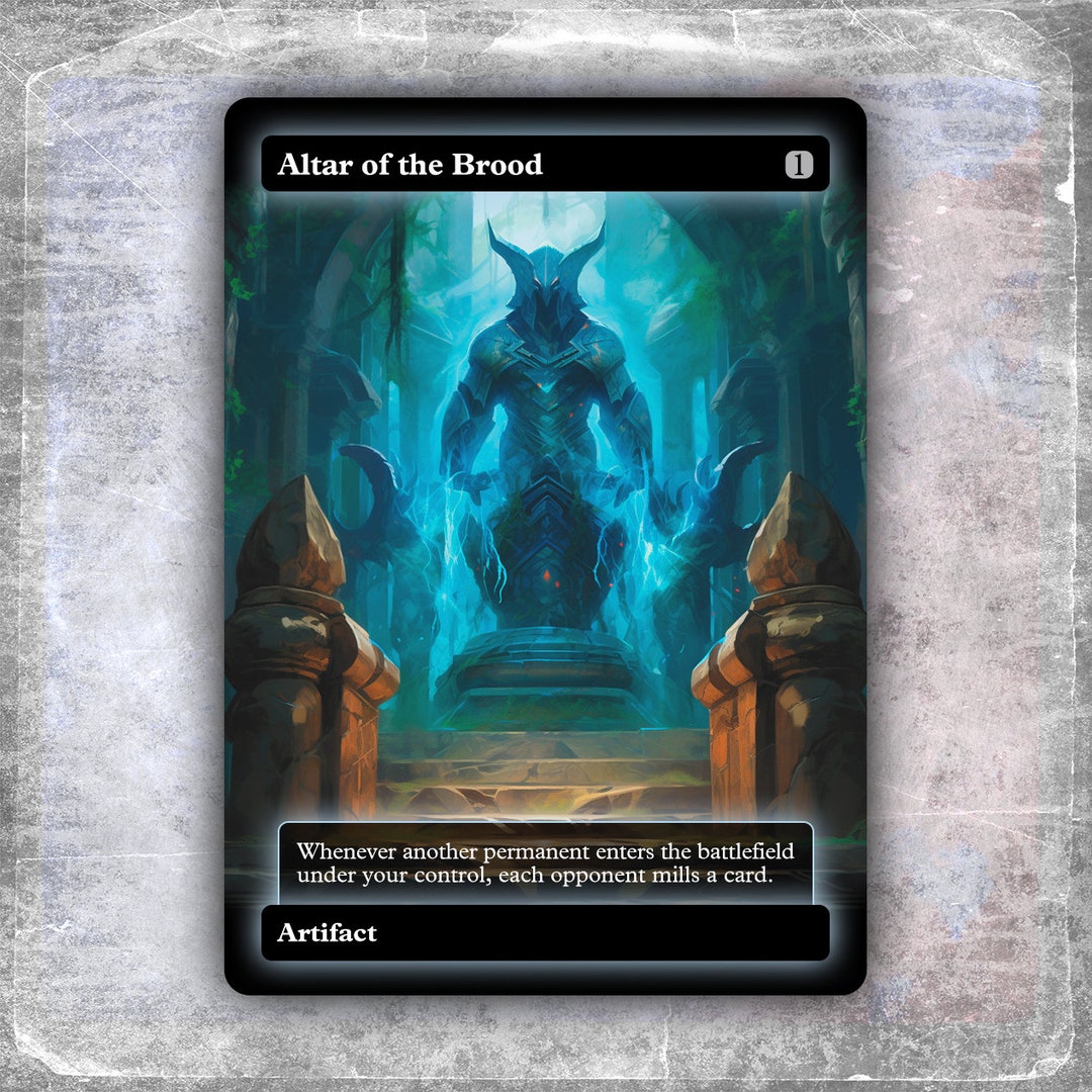 Altar of the Brood 5 alternative Custom Art / No Foil hyperion Edh MTG Proxy Etsy