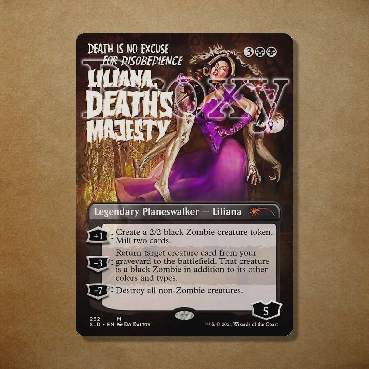 Liliana Death Majesty Secret Lair Drop no Foil Etsy