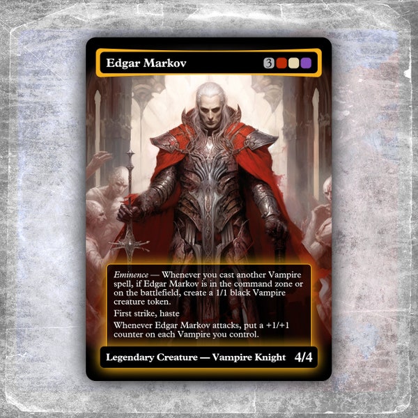 Edgar Markov #1 [Art personnalisé alternatif / Pas de foil] >HYPERION< Edh MTG Proxy