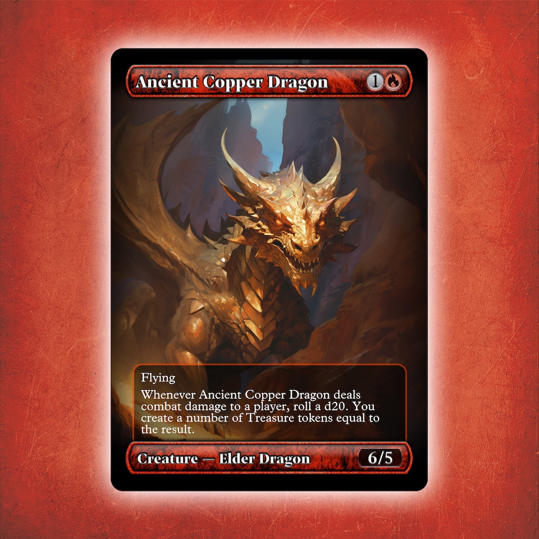 Ancient Copper Dragon Full Art 2 alternative Custom Art / No Etsy