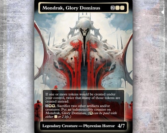 Mondrak, Glory Dominus #3 [Alternative custom art / No foil] >HYPERION< Edh MTG Proxy