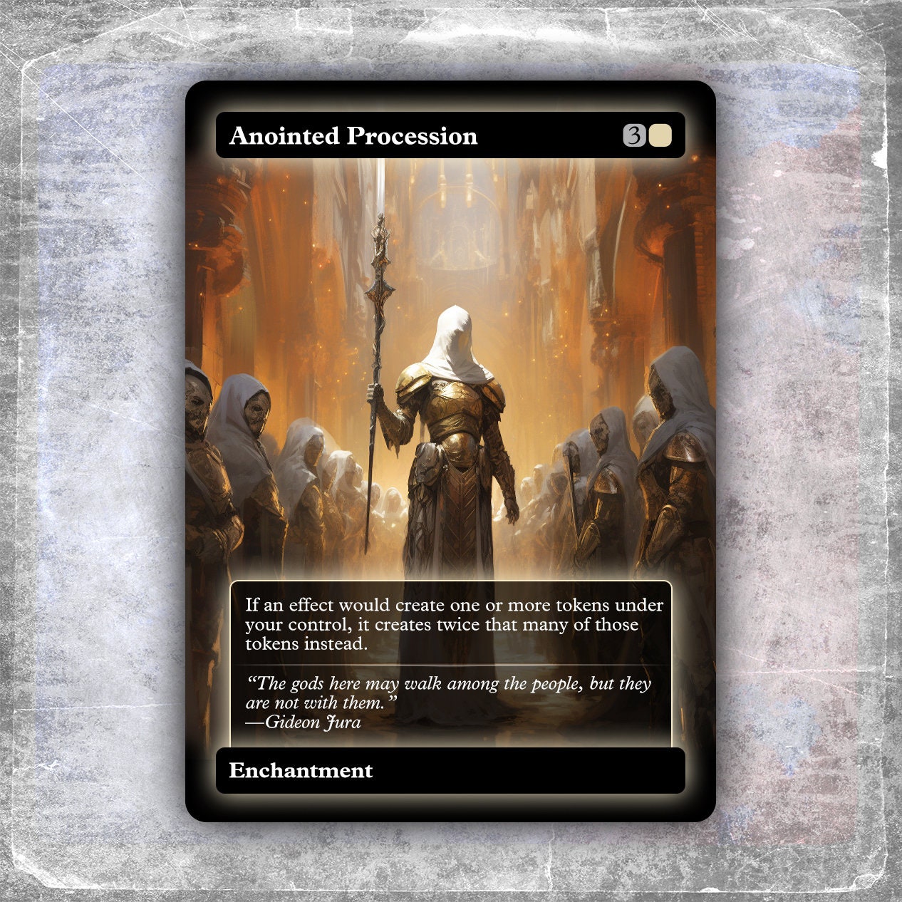 Anointed Procession 3 alternative Custom Art / No Foil hyperion Edh MTG Proxy Etsy