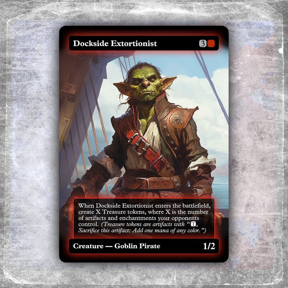 Dockside Extortionist 3 alternative Custom Art / No Foil hyperion Edh