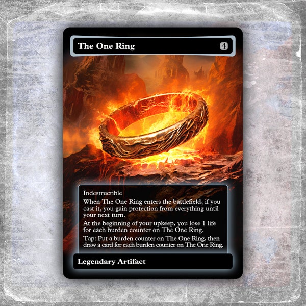 The One Ring #1 [Alternative custom art / No foil] >HYPERION< Edh MTG Proxy