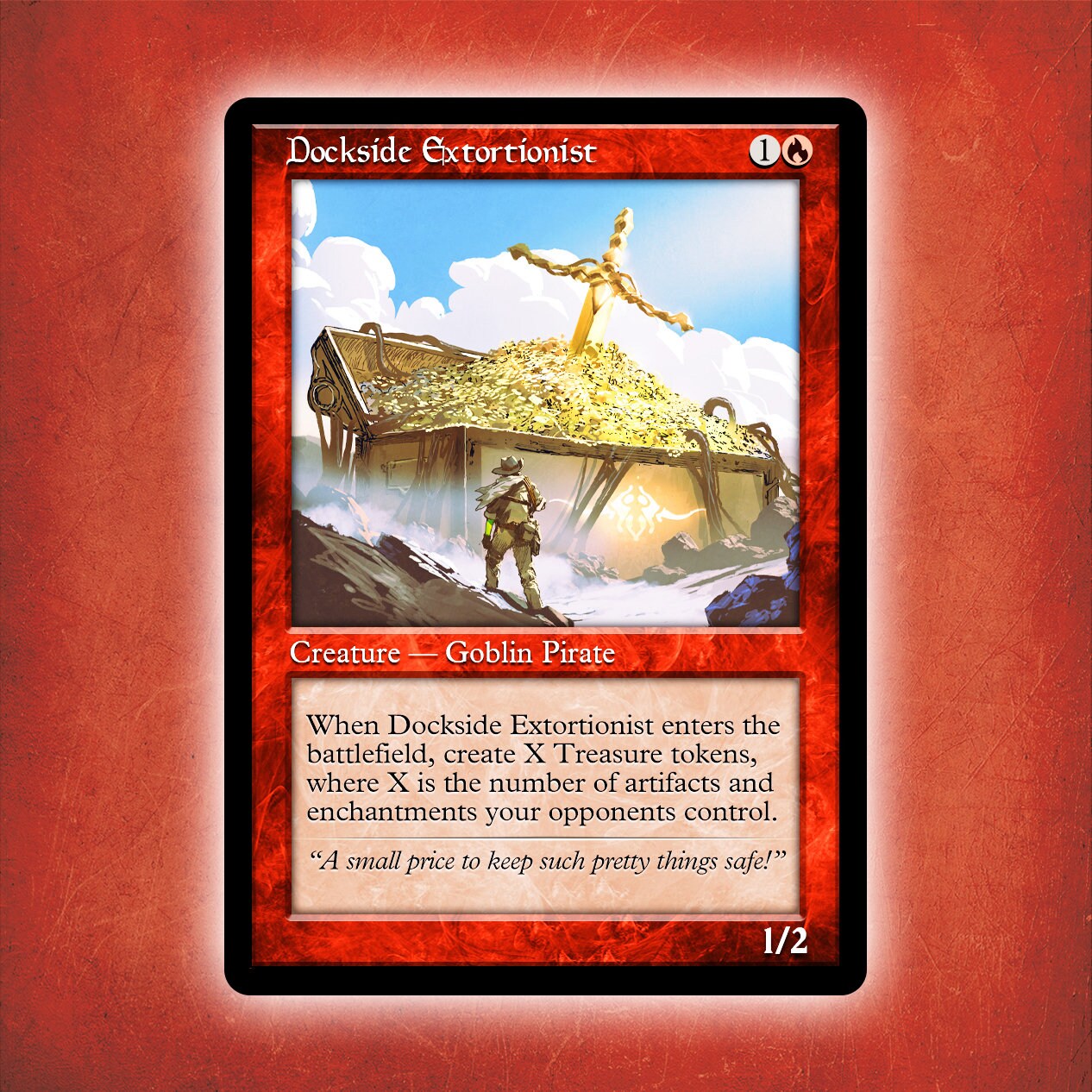 Dockside Extortionist alternative Custom Art / No Foil vintage Edh MTG