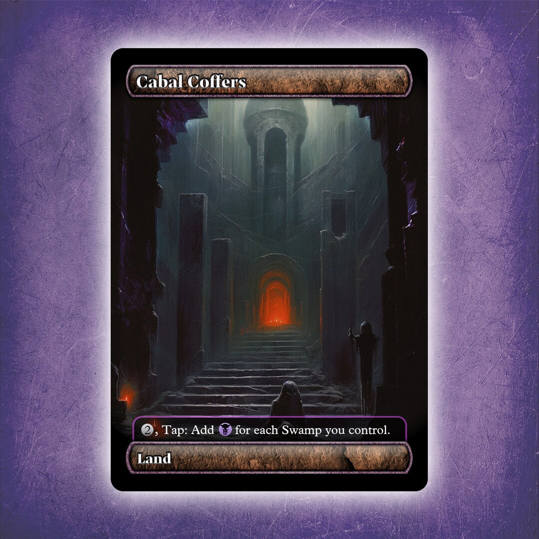 Cabal Coffers Full Art alternative Custom Art / No Foil Edh MTG Proxy