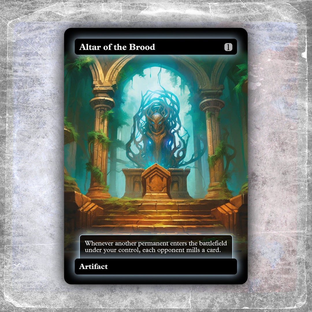 Altar of the Brood 4 alternative Custom Art / No Foil hyperion Edh MTG Proxy Etsy