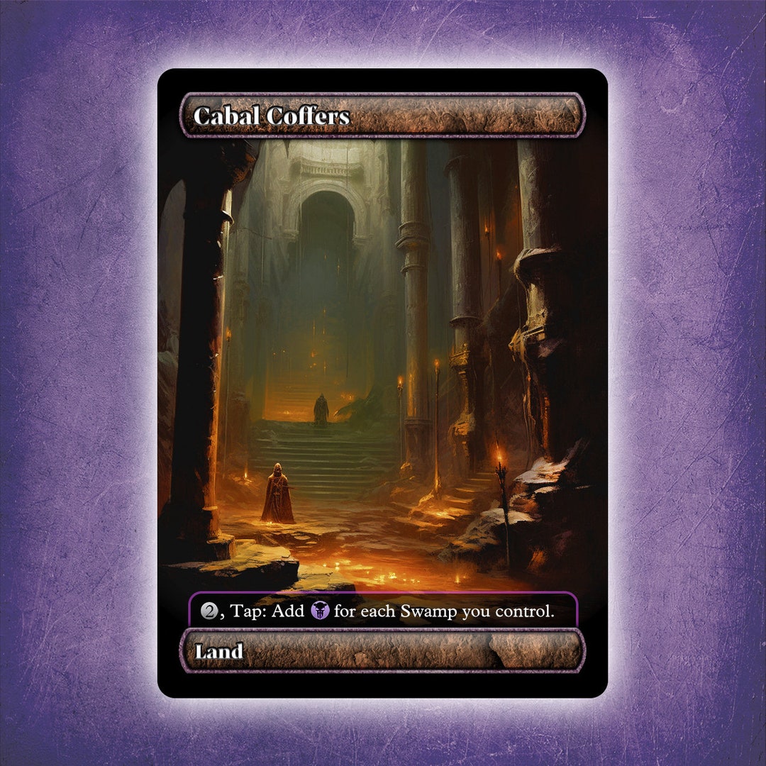 Cabal Coffers Full Art 2 alternative Custom Art / No Foil Edh MTG Proxy