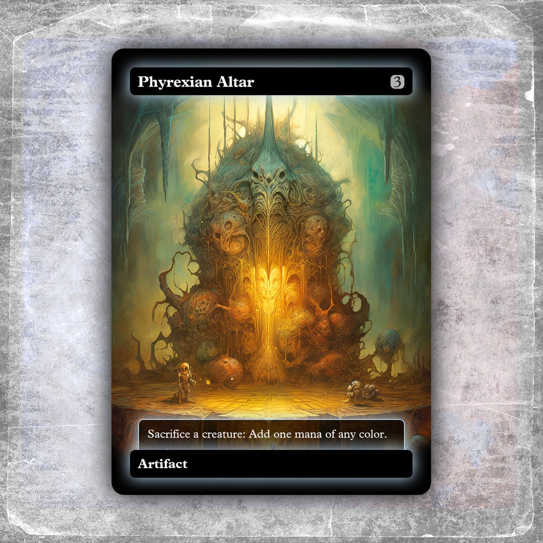 Phyrexian Altar 3 alternative Custom Art / No Foil hyperionedh MTG ...