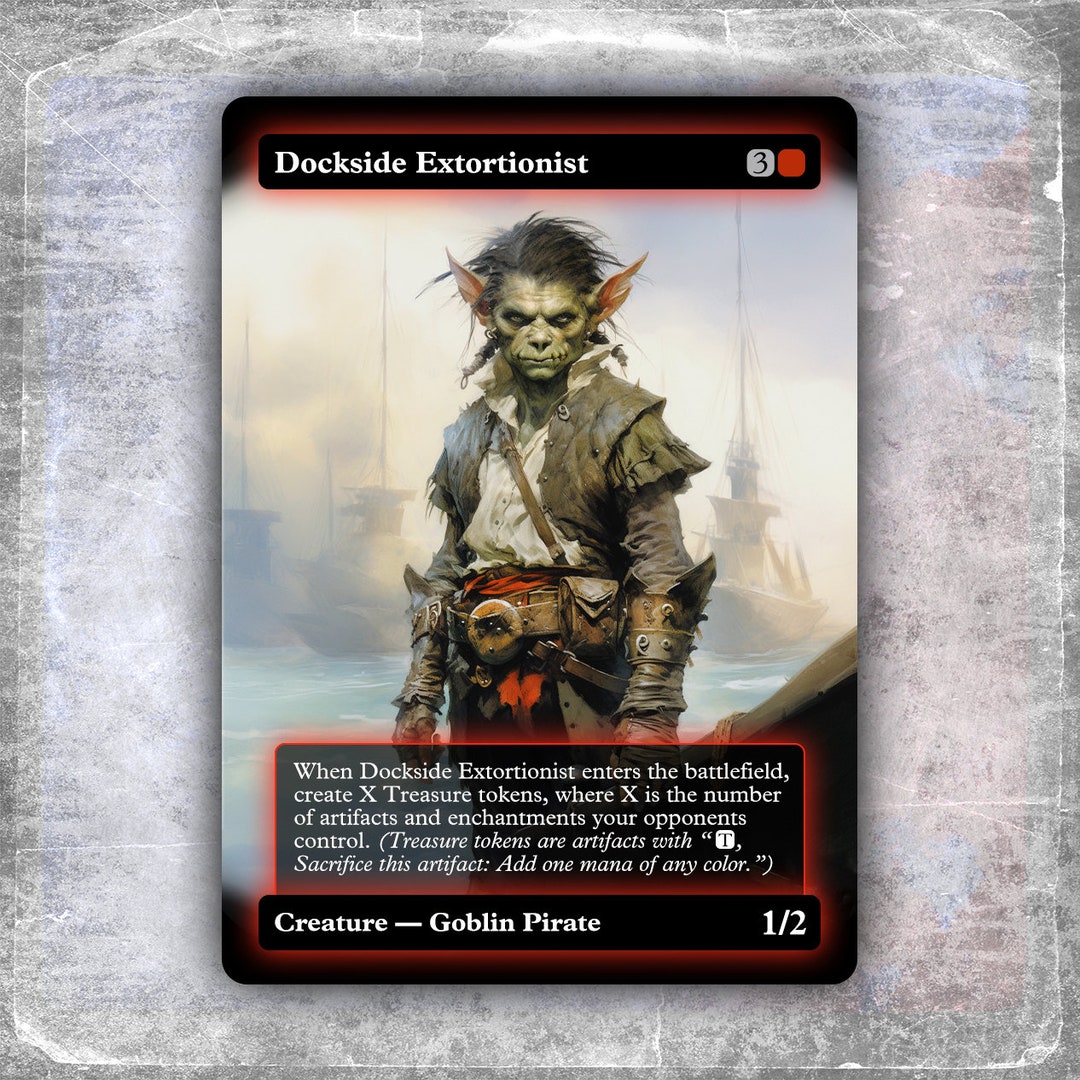Dockside Extortionist 4 alternative Custom Art / No Foil hyperion Edh