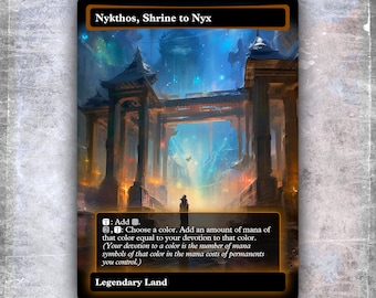 Nykthos, Shrine to Nyx #1 [Alternative custom art / No foil] >HYPERION< Edh MTG Proxy