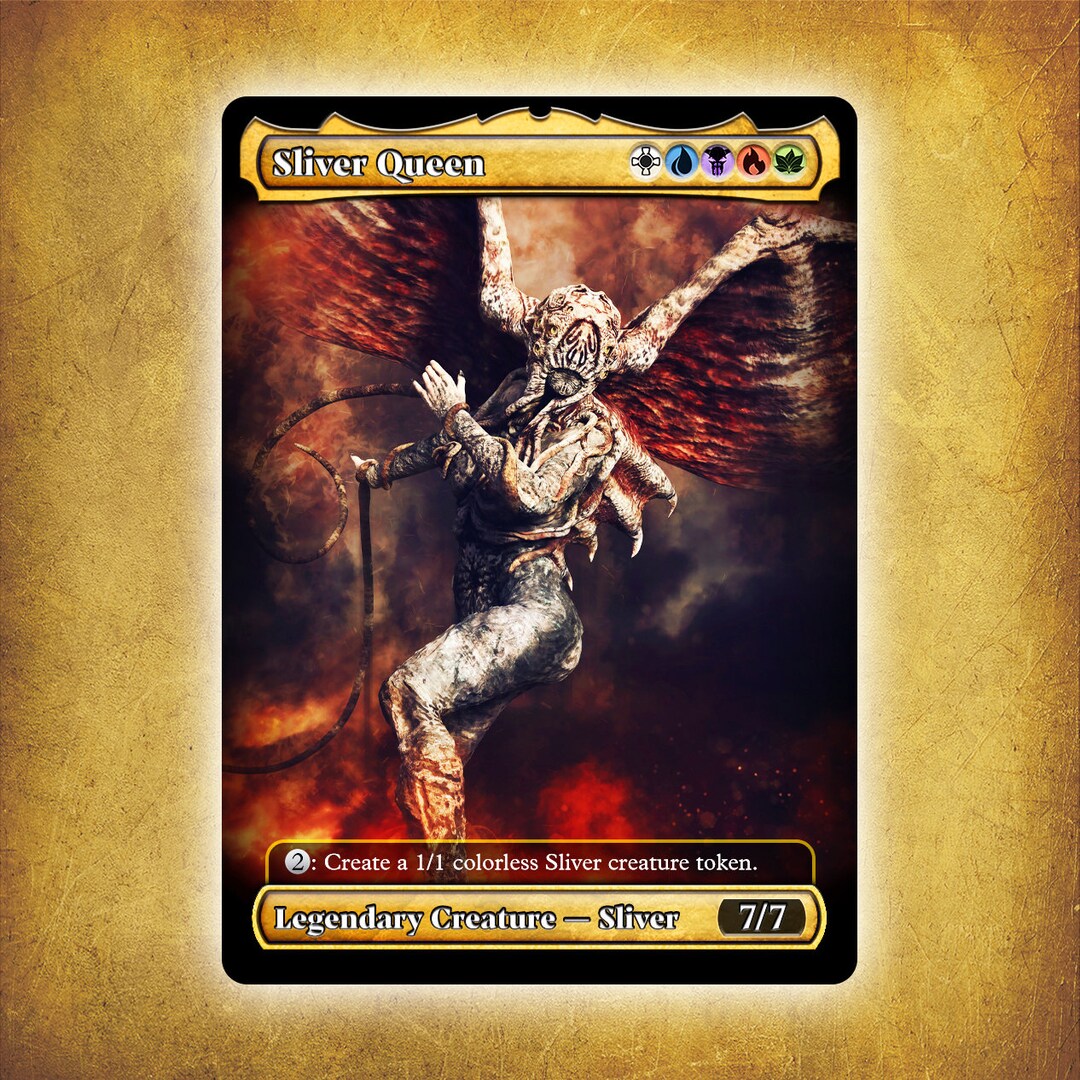 Sliver Queen Full Art alternative Custom Art / No Foil Edh MTG Proxy Etsy