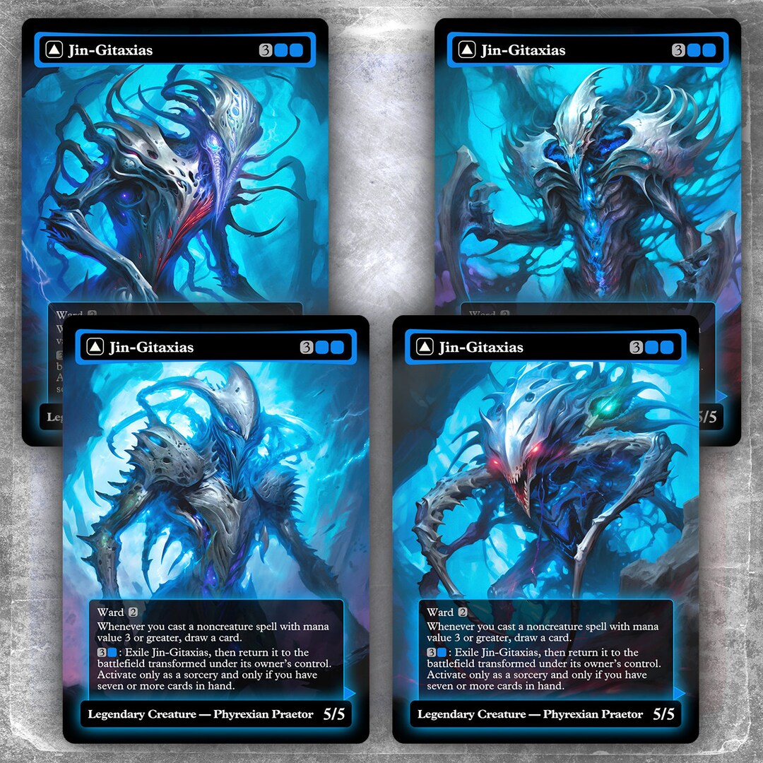 Jingitaxias PLAYSET 4 2 Back Cards no Double Sided alternative Custom