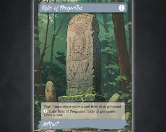 Relic of Progenitus #1 [Alternative benutzerdefinierte Kunst / Keine Folie] >JAPAN< Manga / Anime Edh MTG Proxy