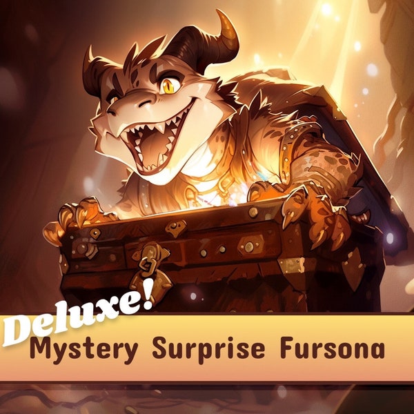 Deluxe Mystery Surprise Furry Adoptable Box: Manifest the Perfect Anthro Fursona Character | Mystery Box Adoptable