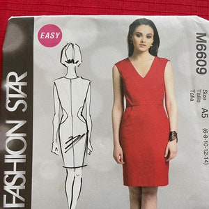 McCalls 6609 - Fashion Star Misses&#39; Dress (6-8-10-12-14)/UNCUT, factory folded