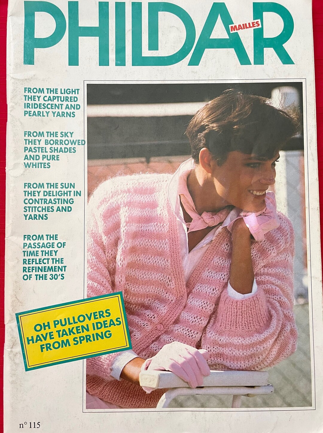 Vintage 1984 Phildar Knitting Pattern Booklet No. 115 Etsy