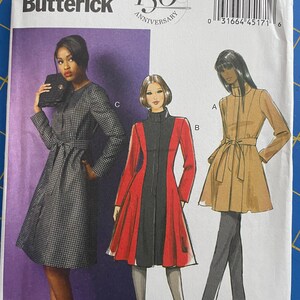UNCUT Butterick B5966 Misses Jacke, Mantel und Gürtel (Größe 8-16)