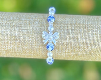 Coquette Bow Bracelet | Pearl Bow Bracelet