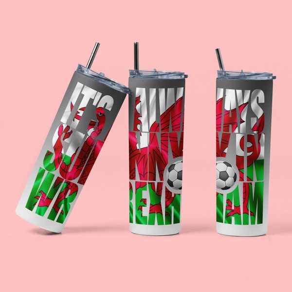 It's always sunny in Wrexham football Wrexham FC soccer 20oz tumbler wrap Sublimation PNG Design Digital Download  Rob and Ryan Wrexham