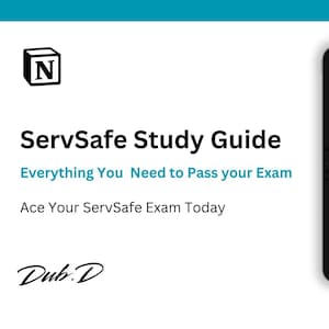 Serv Safe Studienleitfaden für Notion-Anwender: Master-Zertifizierung für Lebensmittelsicherheit Alles Notwendig, um die Prüfung zu bestehen. Komplett benutzerfreundlich, Tragbar