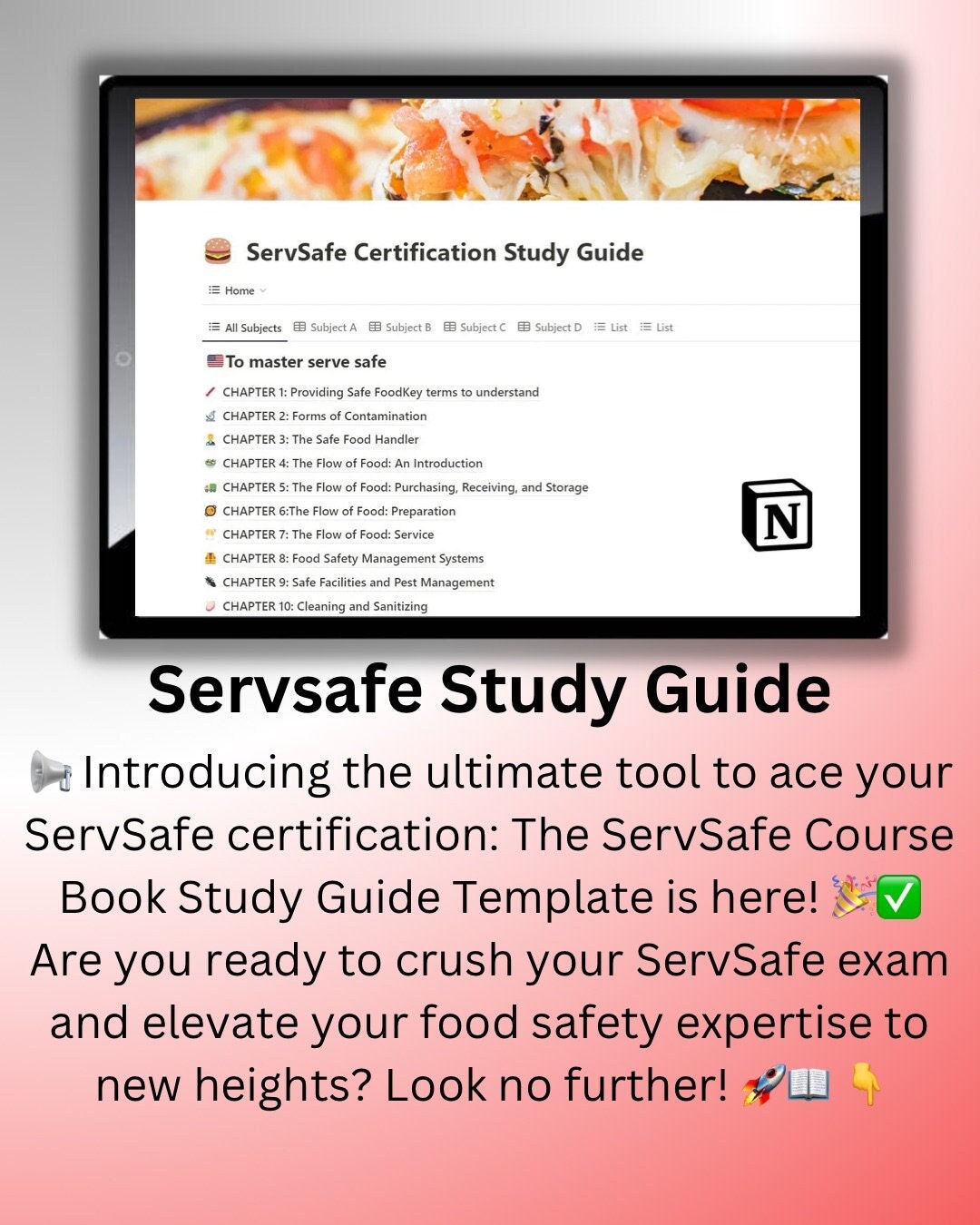 Servsafe Study Guide Etsy