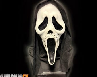 Scream 6 Mask Custom - Jason Carvey 'Grimey' alternatieve GhostFace met donkere ooggaas