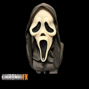 Scream 7 Maske (Sonderanfertigung) – Ghostface mit dunklem Augennetz
