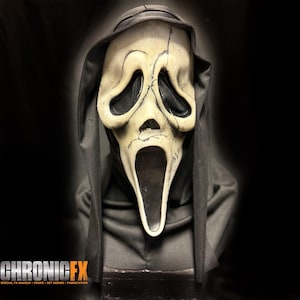 Scream 6 Mask Custom - Stu Macher Ghostface w/ Dark Eye Mesh