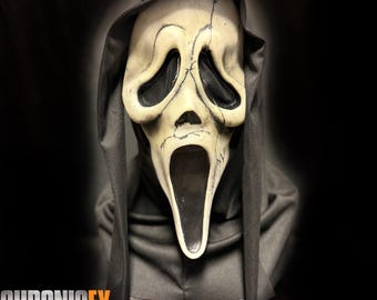 Scream 6 Mask Custom - Stu Macher Ghostface met Dark Eye Mesh