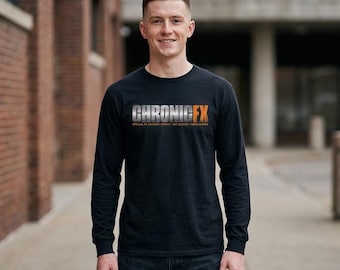 Chronic FX Cracked Ghost T-shirt met lange mouwen | Shirt met Comfort Colors-logo