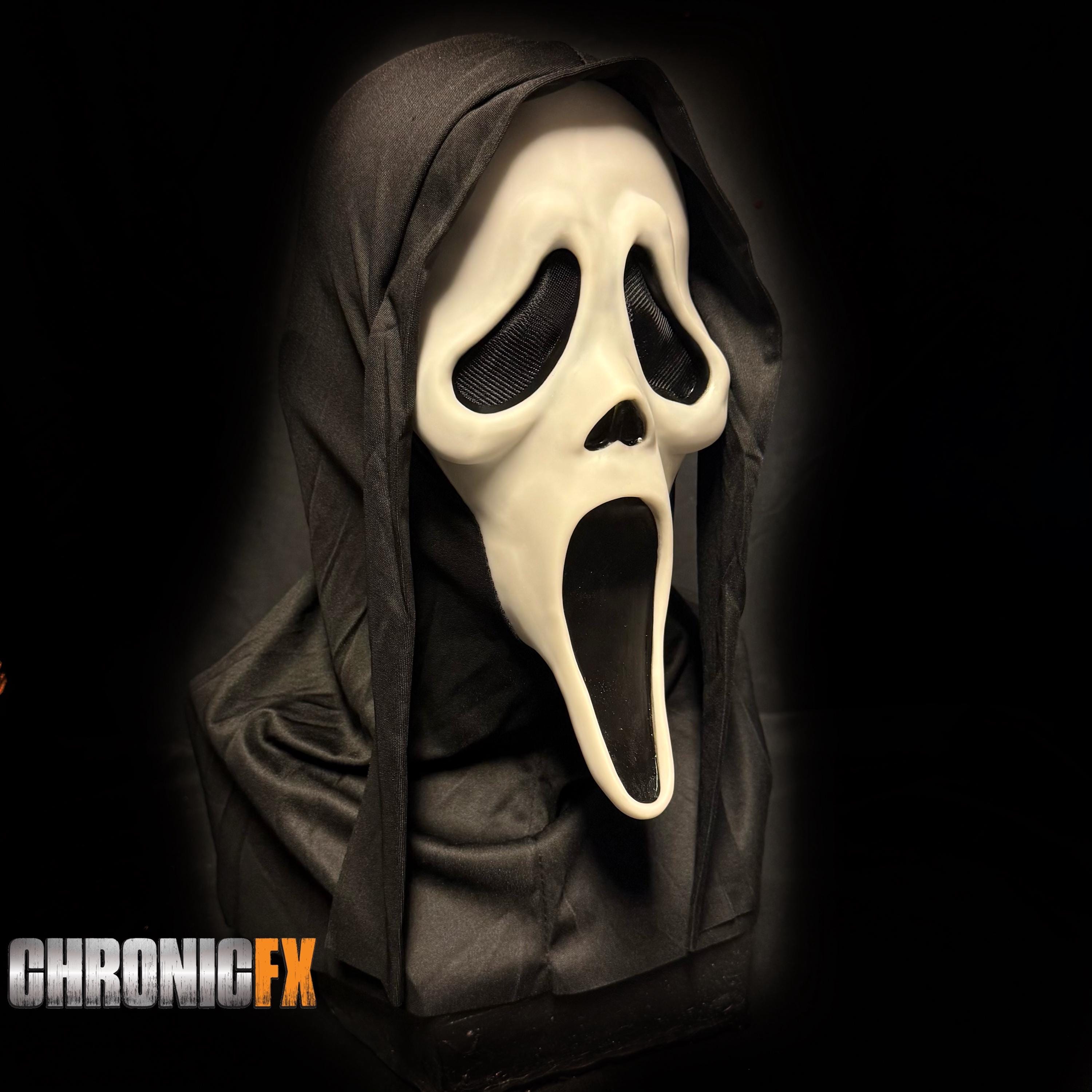 Ghostface Rds Mask Scream Ghostface Mask W/ Dark Eye Mesh - Etsy