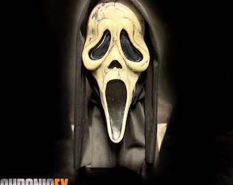 Scream 6 Mask Custom - Billy Loomis Ghostface w/ Dark Eye Mesh